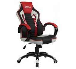Slika proizvoda: Bytezone Gaming stolica Racer PRO, materijal poliamidna vlakna i PU Leather,  multifunkcijski mehanizam za ugodno sjedenje, čvrsta baza za stabilnost, black-grey-red, maksimalno opterećenje 130kg