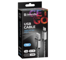 Slika proizvoda: Defender Technology Kabal USB08-03T PRO USB 2.0 (AM) - microUSB 2.0 (BM) White