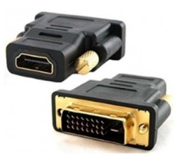 Slika proizvoda: E-GREEN Adapter DVI-I (24+5) Dual Link (M) - HDMI (F) crni 