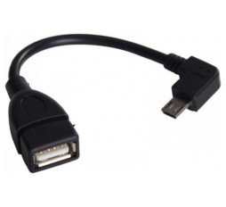 Slika proizvoda: E-GREEN Adapter USB 2.0 F- Micro 5pina M- OTG 0.15m crni