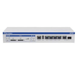 Slika proizvoda: Enterprise RACK-MOUNTABLE 4G LTE/SFP dual SIM router RUTXR1 (4G/LTE Cat 6), Dual SIM (With auto failover, backup WAN and other switching scenarios), 5x Gigabit Ethernet ports, WIFI (Wave-2 802.11ac Dual Band WIFI), 2x SIM slots, SFP (SFP port for long-range Fiber-optic communication), full RS232 (with RTS, CTS), RMS (Compatible with Teltonika Remote Management System)