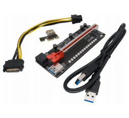 Slika proizvoda: Razno Adapter NoNAME USB Riser/Extender 3 konektora 009s