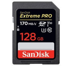 Slika proizvoda: Sandisk MEMORY CARD Extreme Pro SDXC Card 128GB - V30 UHS-I U3, Read: up to 170 MB/s, Write: up to 90 MB/s