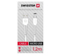 Slika proizvoda: Swissten Data kabl USB/MICRO USB 1.2m bijeli