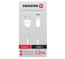 Slika proizvoda: Swissten Data kabl USB / USB-C 1.2m bijeli